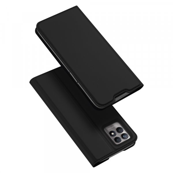Buch Tasche "Dux Ducis" kompatibel mit Realme 9i Handy Hülle Etui Brieftasche Schutzhülle mit Standfunktion, Kartenfach schwarz