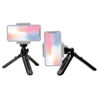 Mini-Telefonständer Kamera-Stativ Selfie-Stick GoPro Griff schwarz
