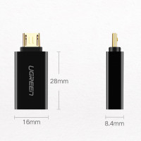 Ugreen Adapter Micro-USB-Adapter - USB 2.0 OTG weiß