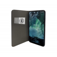 Buch Tasche "Smart" kompatibel mit NOKIA G21 4G Handy Hülle Etui Brieftasche Schutzhülle mit Standfunktion, Kartenfach Schwarz