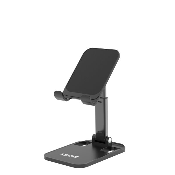 Xssive TeleskopTischhalterung ausfahrbar Universal Desktop Halterung Tisch Ständer Handystand Tablet Halter in Schwarz