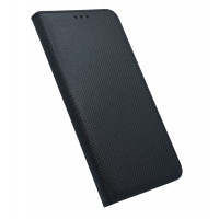 Buch-Tasche Hülle Smart Magnet kompatibel mit Vivo Y21 Leder Optik Wallet Book-Style Cover Schale in schwarz