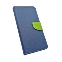 Buch Tasche "Fancy" kompatibel mit SAMSUNG GALAXY A73 5G Handy Hülle Etui Brieftasche Schutzhülle mit Standfunktion, Kartenfach Blau-Grün