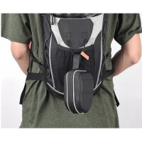 SAHOO 13875 1,2L Fahrradtasche unter dem Sattel mit Reißverschluss schwarz