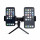Zweifach verstellbarer Smartphone-Halter mit Stativ Halterung Ständer schwarz