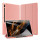 Dux Ducis Buch Tasche Hartschale mit Smart Sleep Standfunktion kompatibel mit SAMSUNG GALAXY TAB S8 ULTRA (SM-X900) Tablet Hülle Etui Brieftasche Schutzhülle Pink