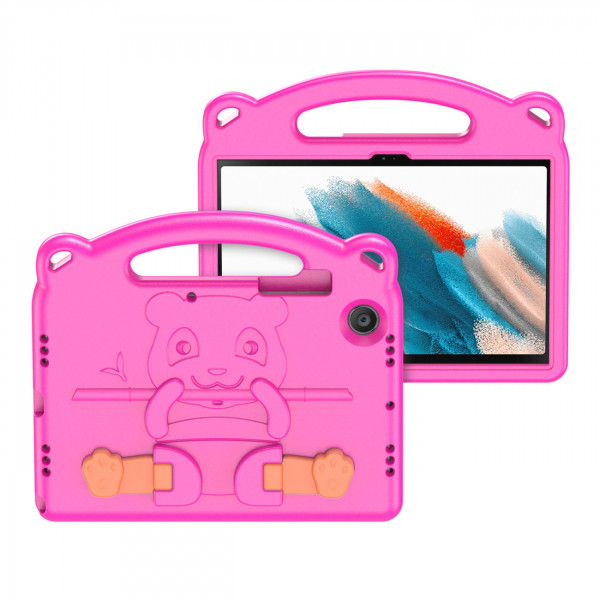 Dux Ducis Panda Armor Tablet Tasche Gehäuse für Samsung Galaxy Tab A8 10.5" 2021 Schutzhülle für Kinder + Standfunktion EVA Pink