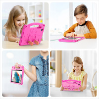 Dux Ducis Panda Armor Tablet Tasche Gehäuse für Samsung Galaxy Tab A8 10.5" 2021 Schutzhülle für Kinder + Standfunktion EVA Pink
