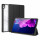 Dux Ducis Toby Eco-Leather Tablet-Ledertasche Schale Cover für LENOVO TAB M10 PLUS 3.Gen 10.6" mit Smart-Sleep Funktion Wake-Up Stifthalter Schutzhülle Schwarz