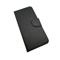 Buch Tasche "Fancy" kompatibel mit XIAOMI REDMI 10 2022 Handy Hülle Etui Brieftasche Schutzhülle mit Standfunktion, Kartenfach Schwarz