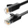 Ugreen 2m Netzwerkkabel flaches LAN Kabel Internetkabel Ethernet patchcord Cat 6 RJ45 UTP 1000Mbp Schwarz