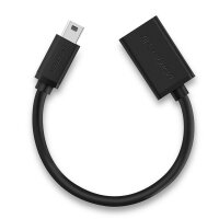 Kabeladapter 15cm USB 2.0 Mini 5pin / M  auf A / F OTG...