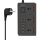 XO WL06 Verlängerungskabel Steckdose PD QC 3.01,8 m 1x USB-C 4x USB 10A 2300W max. Schwarz