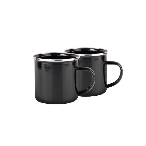 2-tlg. Campingbecher-Set 350ml Camping Kaffee Becher Thermo Tasse Doppelwandig