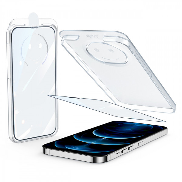 Joyroom Schutzglas gehärtetes Glas mit Befestigungskit für iPhone 13 Pro Max 6.7" Klar (JR-PF973)