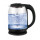 Cheffinger 1,8L Glas Edelstahl Wasserkocher 1500W mit LED-Beleuchtung Teekocher