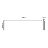 40W LED Deckenleuchte Panel 120x30cm Neutralweiß 3600 Lumen Deckenlampe