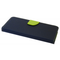 Buch Tasche "Fancy" kompatibel mit XIAOMI REDMI NOTE 11T 5G Handy Hülle Etui Brieftasche Schutzhülle mit Standfunktion, Kartenfach Blau-Grün