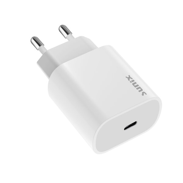 Sunix PD 18W Fast Charger Ladegerät USB Travel Schnell-Ladegerät Typ-C (USB-C) weiß