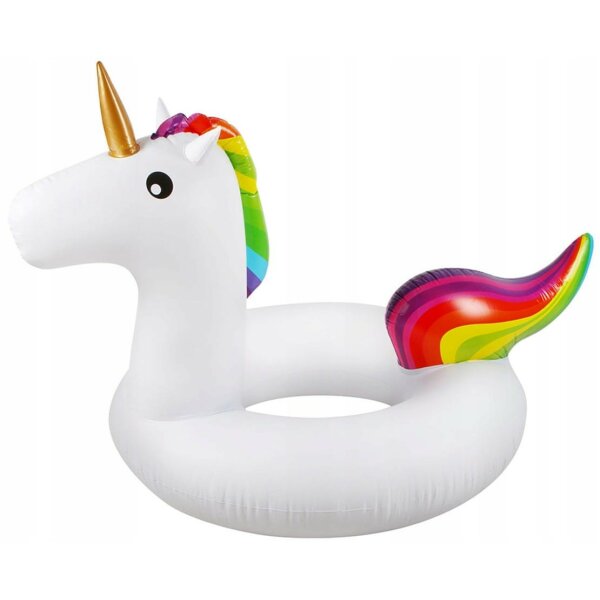 Aufblasbares Einhorn Pool Unicorn Schwimmring,  Strand Schwimmbad Spielzeug, Sommer Pool Luftmatratze