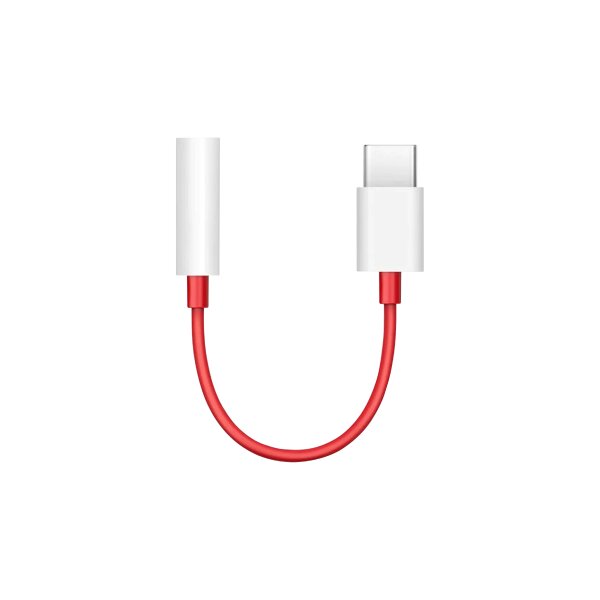 Sunix Adapter Typ-C auf 3,5mm Aux Kabel Stecker Klinke für Smartphones Audio-Adapter weiß-rot