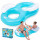 BESTWAY 2-Personen-Schwimmring mit Rückenlehne Double Beach Luftmatratze 43009 K91