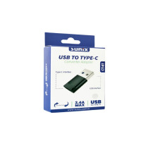Sunix Adapter Typ-C Buchse auf USB wandelt USB-C zu USB Port kompatibel mit Smartphone schwarz
