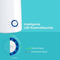 TP-Link TL-WA850RE WLAN Verstärker Repeater (300 Mbit/s, WLAN Verstärker, App Steuerung, Ethernet-Port, WPS, AP Modus, LED abschaltbar, kompatibel zu allen WLAN Geräten) Weiß