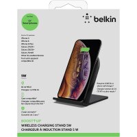 Belkin drahtloses Boost Up Bold 5 W drahtloses Ladegerät Wireless Charger für  iPhone, Samsung, Huawei Schwarz