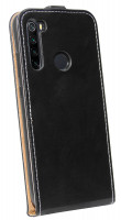 Flip Case kompatibel mit XIAOMI REDMI NOTE 8 2021 Handy Tasche vertikal aufklappbar Schutzhülle Klapp Hülle Schwarz