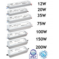 LED Trafo 12W - 200W 12V 24V Netzteil IP67 Wasserdicht...