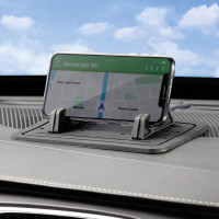 KREMER 3-Teilig KFZ Auto Anti-Rutsch-Matte mit Halter für Auto Schreibtisch Handyhalter kompatibel mit Smartphones