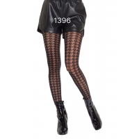 Damen Strumpfhose mit Muster Nero Frauen Hose Socken 20 DEN schwarz