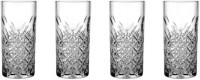Pasabahce Timeless Trinkgläser Set, Glas transparent, Set aus 4 Longdrinkgläsern, für ein 4 Pers. Gedeck, in edler Kristall Optik, geschliffen