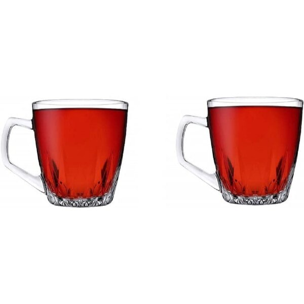 Pasabahce 55713 2er-Set Tasse 250cc Becher Saphirbecher Tasse Kaffee Tee Trinkgläser