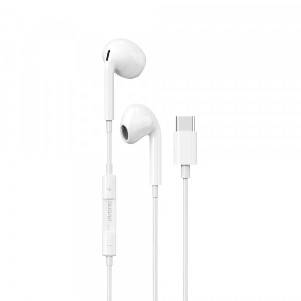 Dudao X14ProT USB-C Kopfhörer In-Ear-Kopfhörer mit Mikrofon Headset TYPE-C Anschluss weiß