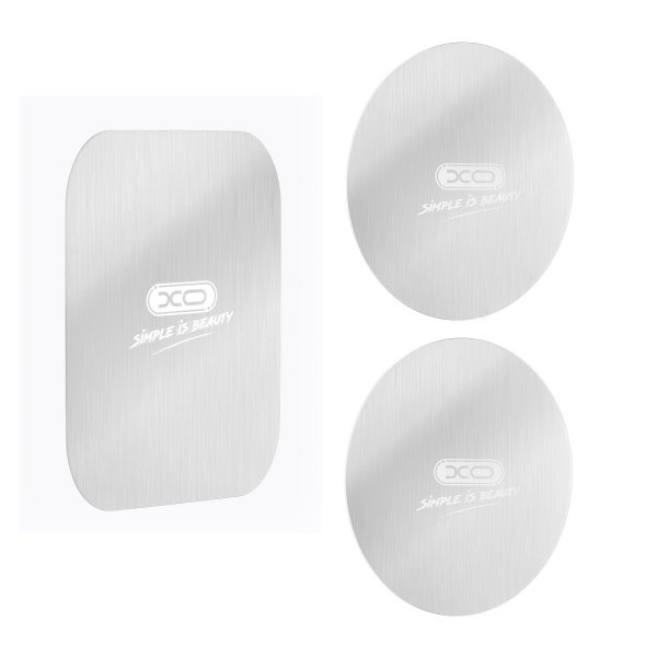 3x XO Y2 Aufkleberset Silberplatten kompatibel mit Handy-Halterungen Magnethalter