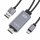 Kaku 4K HDMI Adapter auf USB-C ( Typ-C ) Audio & Video HD Kabel Bildschirm grau