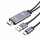 Kaku 4K HDMI Adapter auf USB-C ( Typ-C ) Audio & Video HD Kabel Bildschirm grau