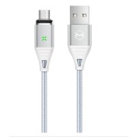 Mcdodo Magnet Kabel Quick Charge 4.0 Schnell-Ladekabel Micro-USB Ladekabel Magnetisch Stecker Schnell Datenkabel Sync silber