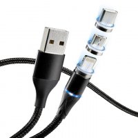 Kremer Magnet Kabel Quick Charge PD + QC 3.0. Micro-USB,...