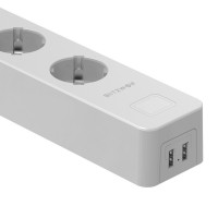 Blitzwolf Intelligente Steckdosenleiste mit 3 Steckdosen und zusätzlich mit 2 USB-Anschlüssen, Fern- und Sprachgesteuert