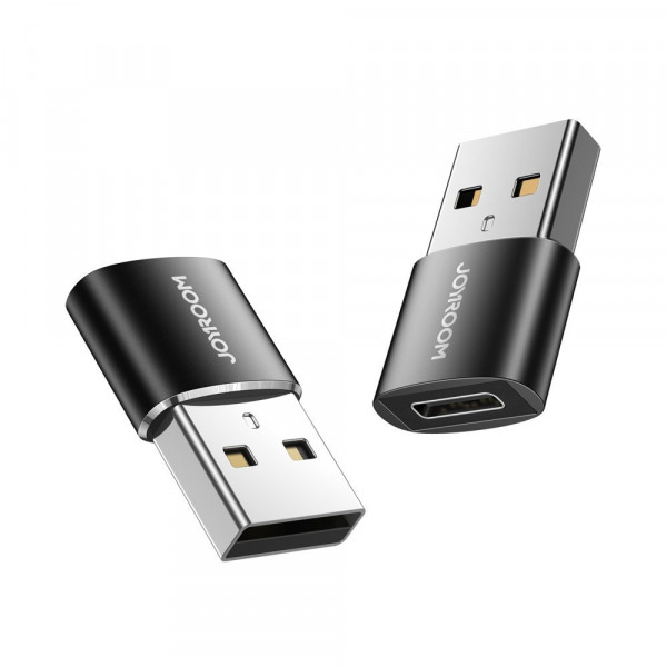 Joyroom-Adapter USB Typ C (weiblich) auf USB (männlich) Adapter Schwarz (S-H152 Black)