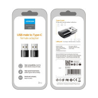Joyroom-Adapter USB Typ C (weiblich) auf USB (männlich) Adapter Schwarz (S-H152 Black)