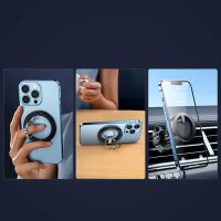 Joyroom Kit multifunktionaler magnetischer Autohalter Ring Telefonhalterung MagSafe Kz Halterung schwarz