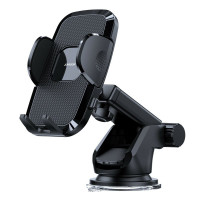 Joyroom Autotelefonhalter mit ausziehbarem Teleskoparm für Armaturenbrett und Windschutzscheibe schwarz