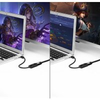 Ugreen Adapterkabel FHD (1080p) HDMI (weiblich) - Mini DisplayPort (männlich - Thunderbolt 2.0) weiß (MD112 10460)