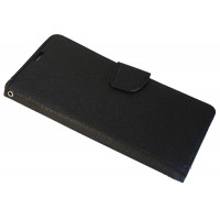 Buch Tasche "Fancy" kompatibel mit iPhone 14 Plus Handy Hülle Etui Brieftasche Schutzhülle mit Standfunktion, Kartenfach Schwarz