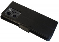 Buch Tasche "Fancy" kompatibel mit iPhone 14 Pro Max Handy Hülle Etui Brieftasche Schutzhülle mit Standfunktion, Kartenfach Schwarz