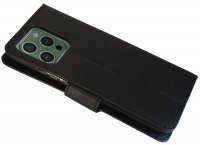 Buch Tasche "Fancy" kompatibel mit iPhone 14 Pro Handy Hülle Etui Brieftasche Schutzhülle mit Standfunktion, Kartenfach Schwarz